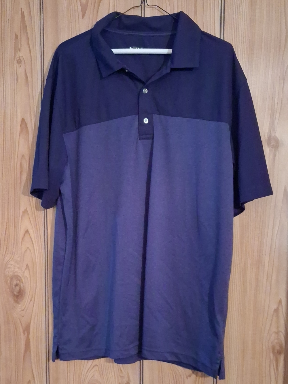 bolle Two-Tone Navy and Indigo Polo